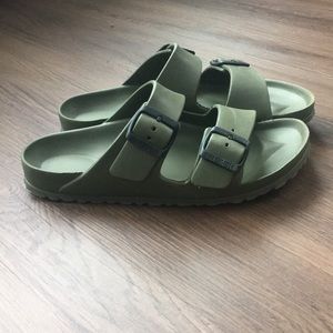 Army Green Plastic Birkenstock’s